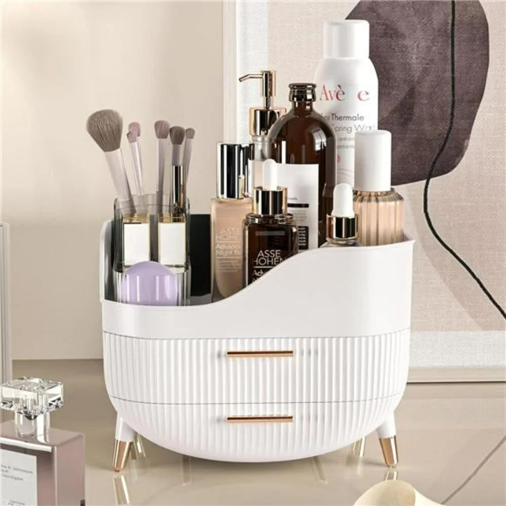 Large Makeup Organizer with Drawers Skincare Storage Box for Vanity Bathroom